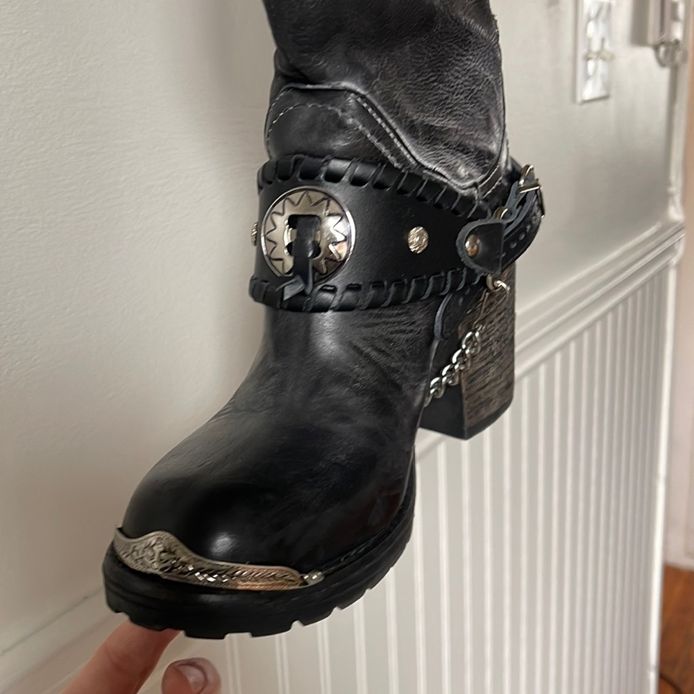 Custom leather western boots